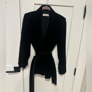 BAILEY 44 - gently used Velvet Blazer with tie for waist.